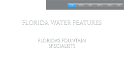 Desktop Screenshot of floridawaterfeatures.com