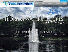 Tablet Screenshot of floridawaterfeatures.com